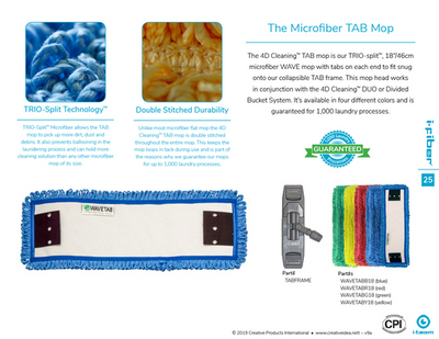 Microfiber TAB Mop Literature