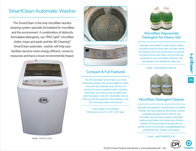 SmartClean Automatic Washer Literature