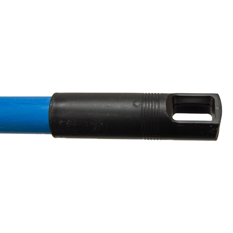 closeup of handle of Clip-on dust mop handle