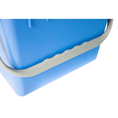 blue 1.5 gallon bucket gray handle