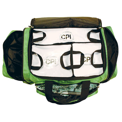 CPI compartments inside the green bag