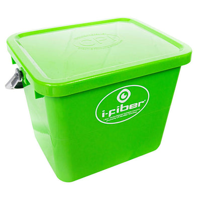 green 3.5 gallon bucket with green lid