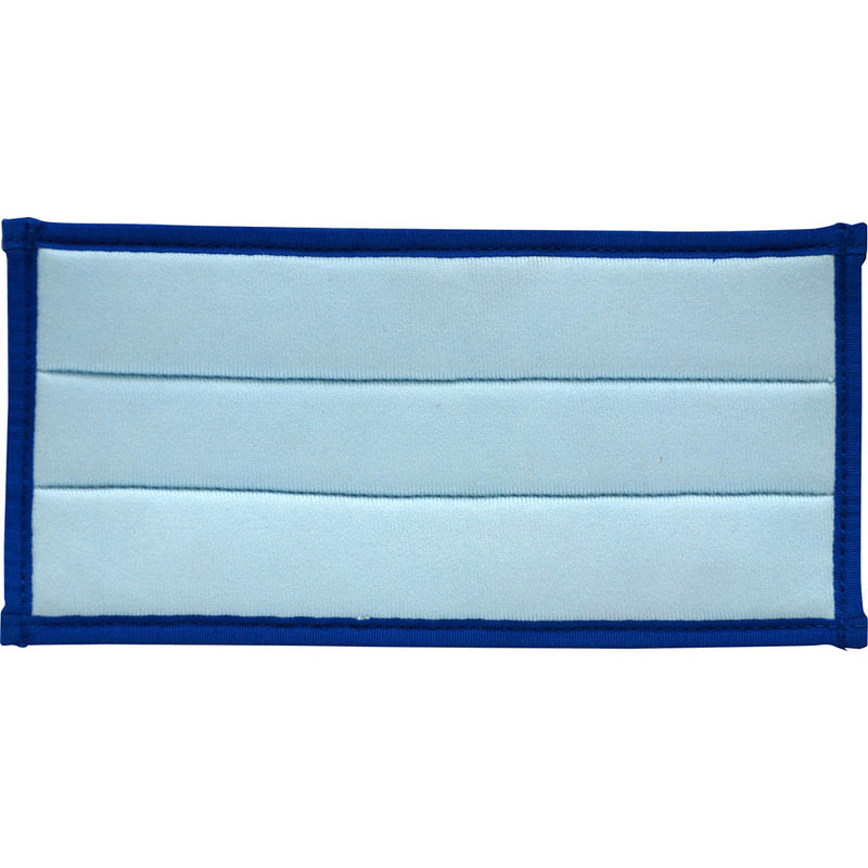 microfiber glass cleaning cloth sewn onto pocket backing to fit eTROWEL with foam backing