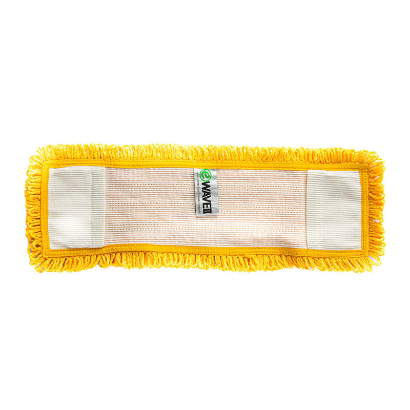 Premium Looped Microfiber Mesh Pocket Mop 18" Yellow